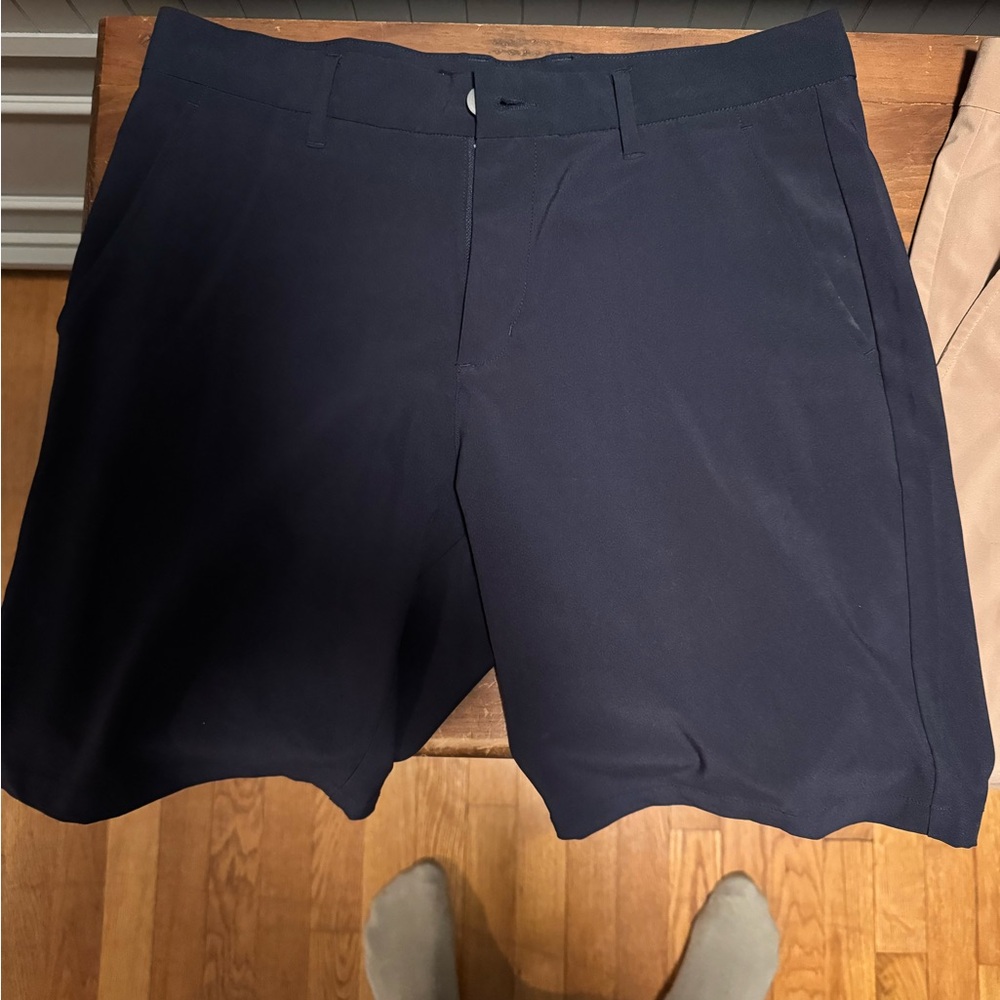 Primo Men's Navy blue  and Tan GOLF Shorts - Picture 4 of 5